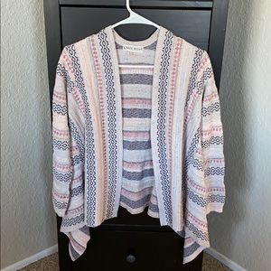 Pink flowy cardigan/sweater